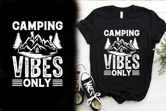 Camping Vibes Only Vector T-Shirt Design Review