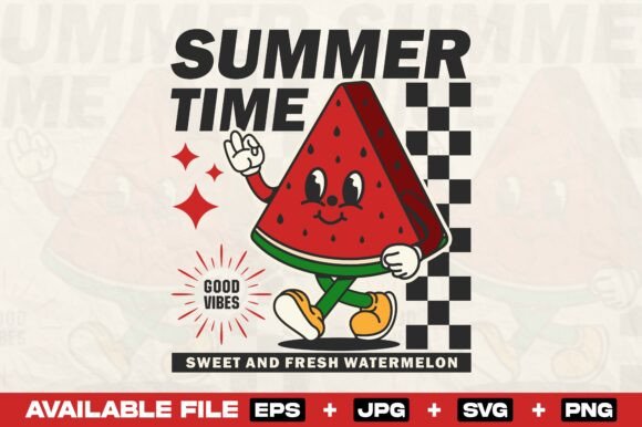 Cute Watermelon Cartoon Character Design Review