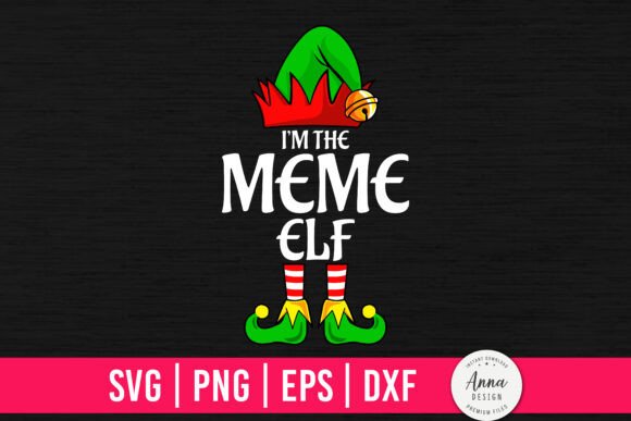 I m the Meme Elf Funny Christmas Embroidery Review