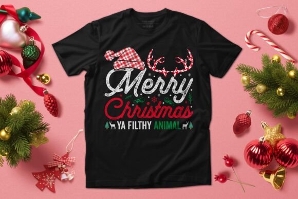 Merry Christmas Typography Vector Design Review