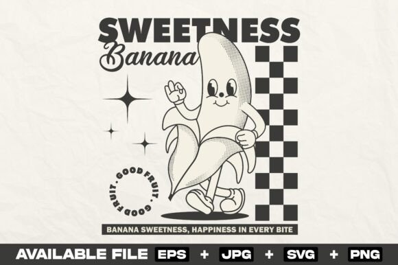 Review: Retro Banana Cartoon Character Design
