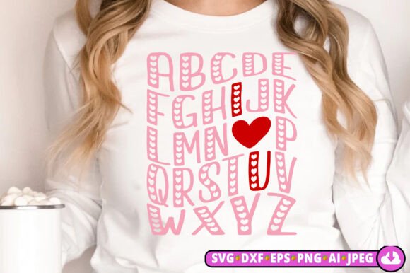 Valentine Alphabet I Love You SVG PNG Review