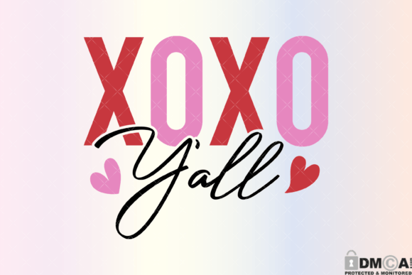 Xoxo Y all Valentines Day Hearts Svg PNG Review
